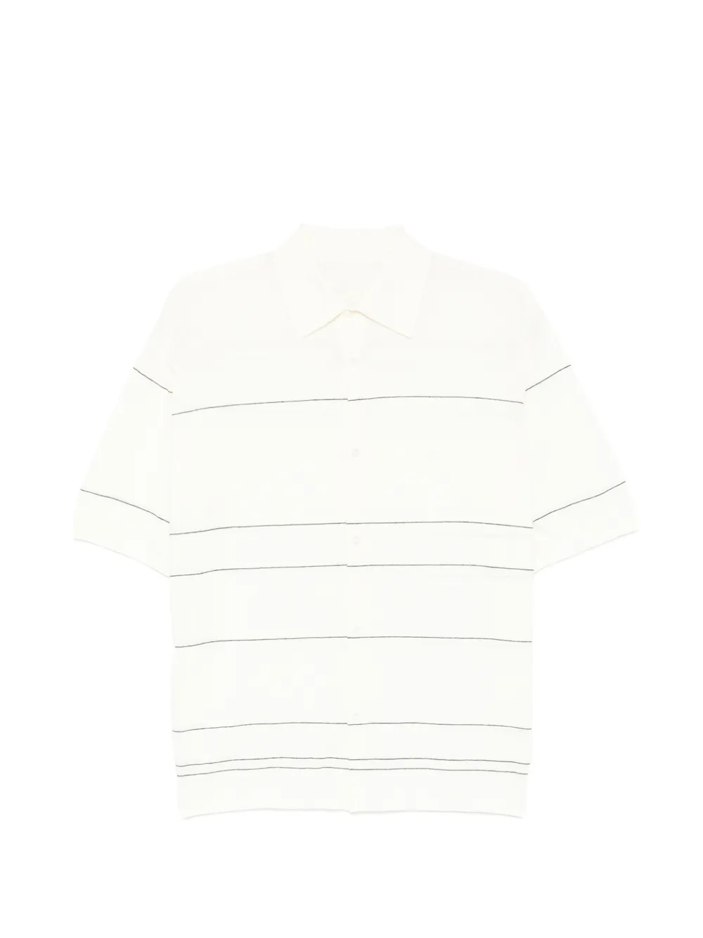 CROQUIS Camicia con colletto a righe - Toni neutri