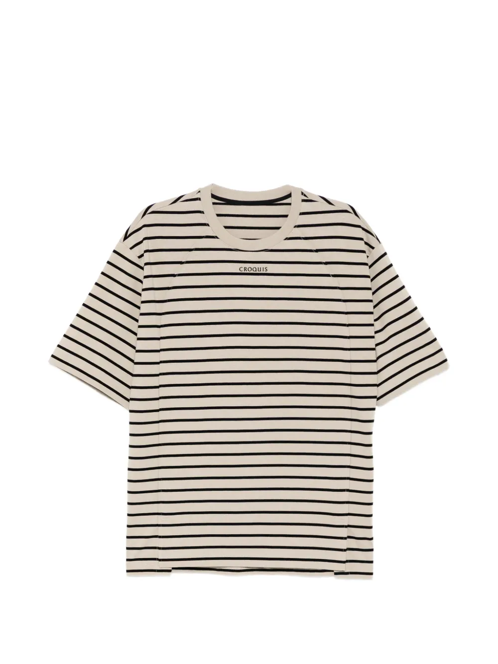 CROQUIS T-Shirt mit Logo-Print - Nude