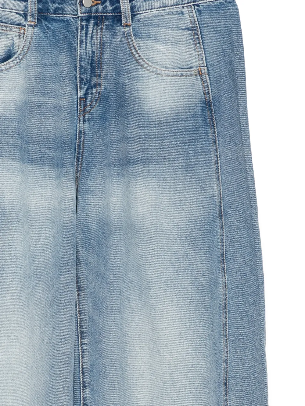 JNBY Jeans met wijde pijpen Blauw