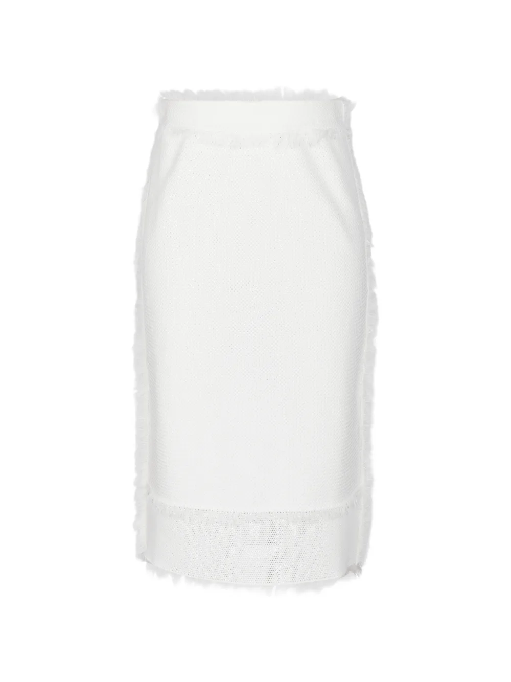 JNBY Gonna midi con frange - Bianco