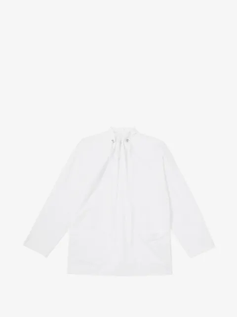 LESS drawstring sculpted-neck shirt