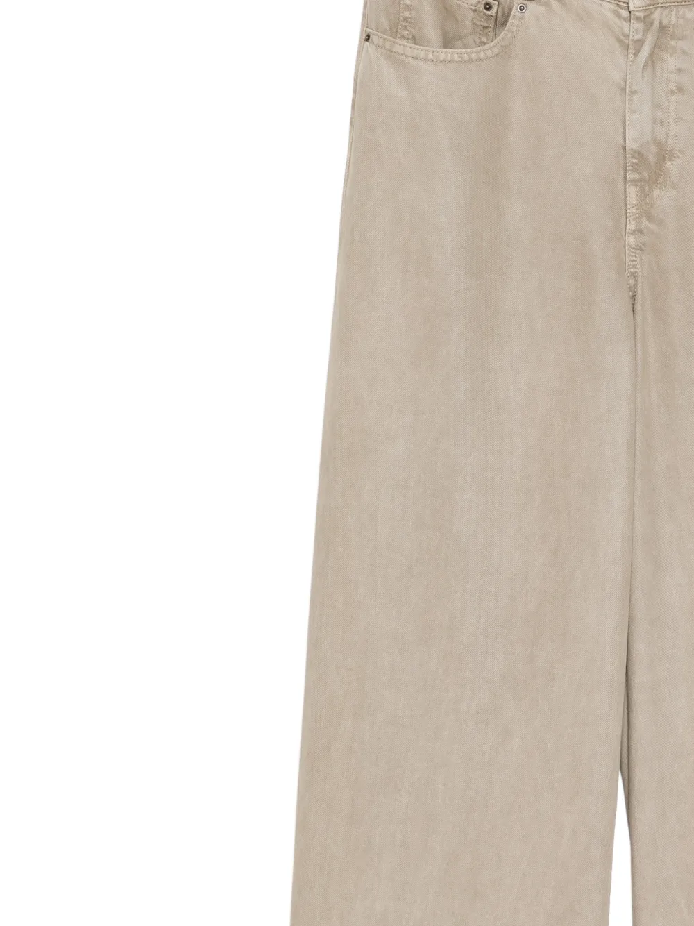 JNBY Broek met wijde pijpen Beige