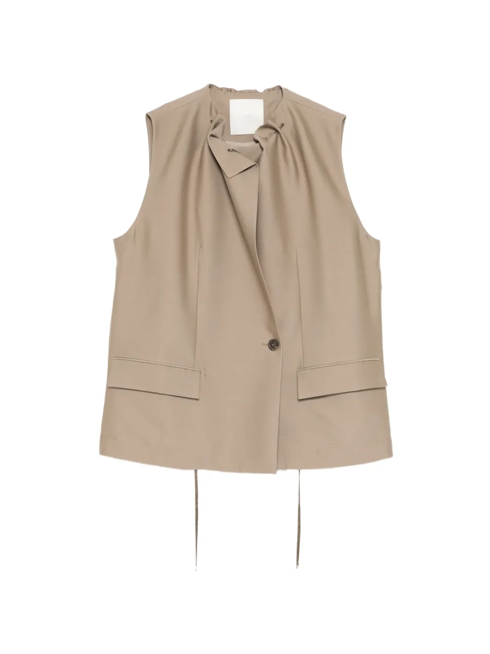 JNBY deconstructed waistcoat - Toni neutri