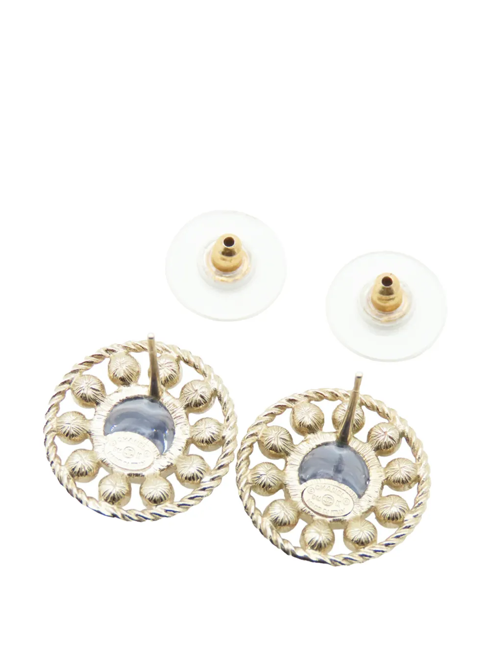2016 Cc Gold Plated Resin Rhinestone Earrings Costume Earrings