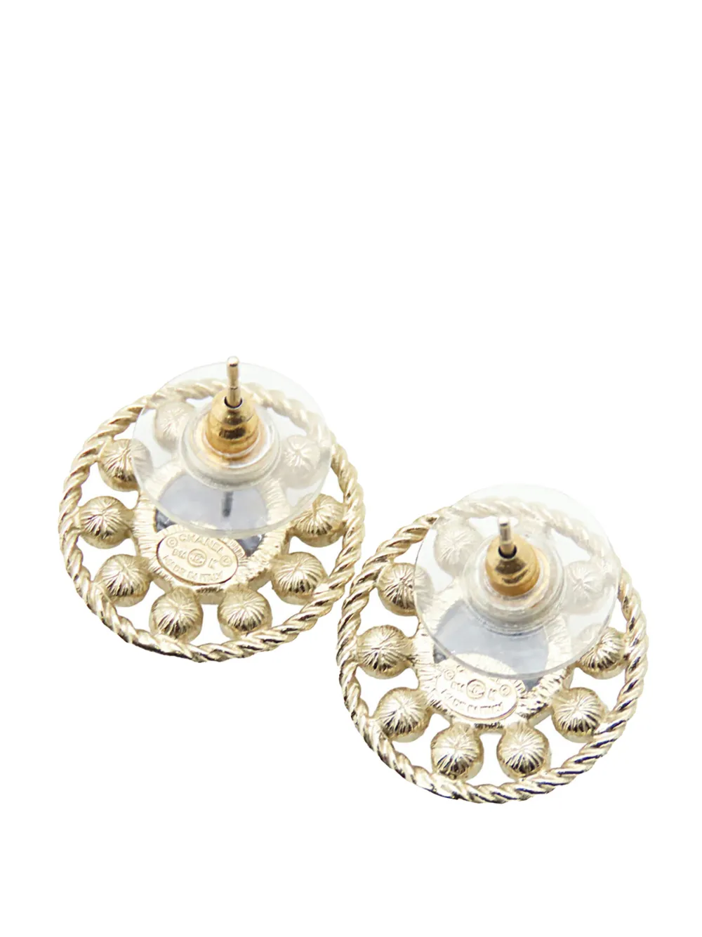 2016 Cc Gold Plated Resin Rhinestone Earrings Costume Earrings