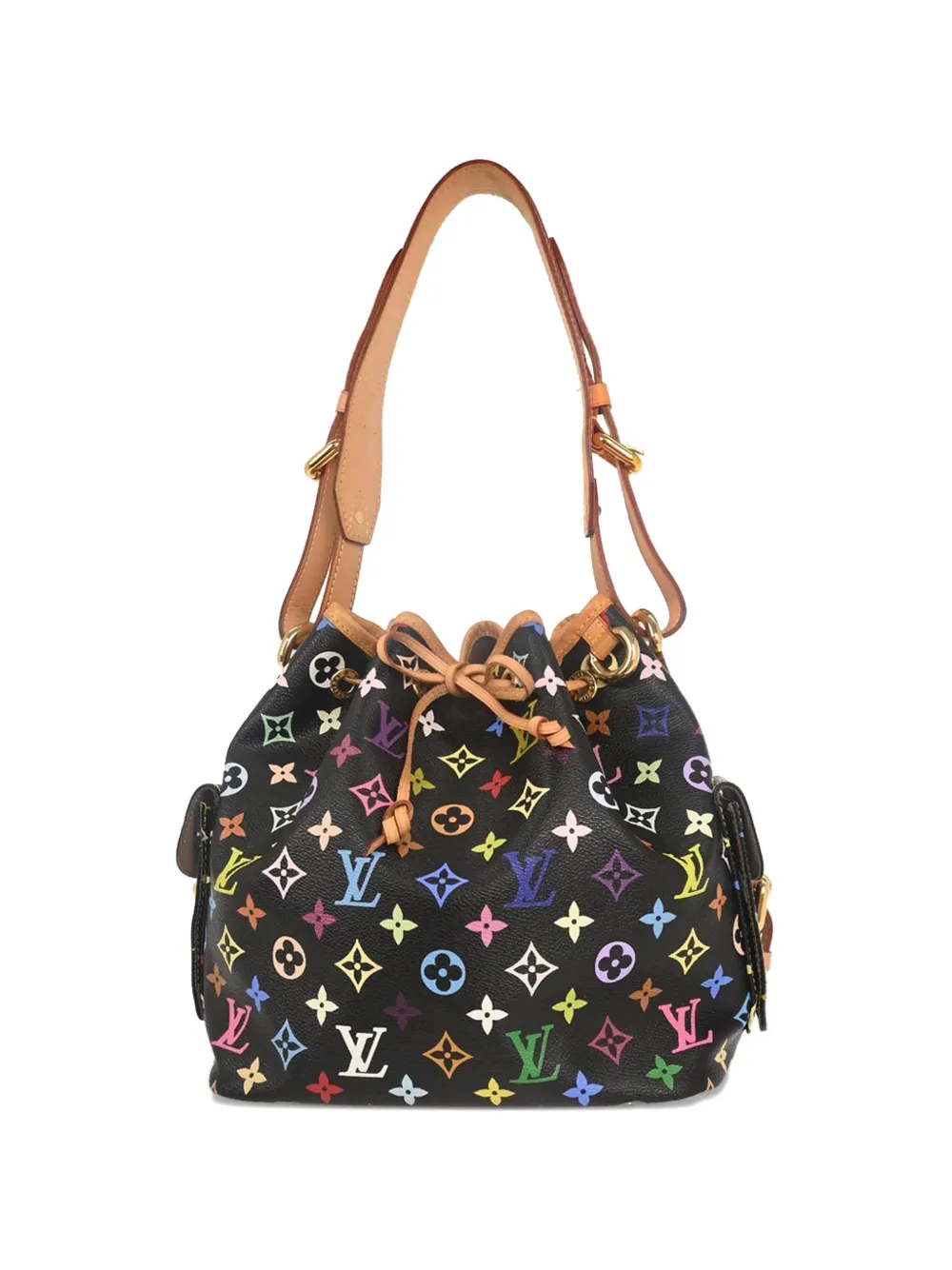 Louis Vuitton Pre-Owned 2009 petite Noe monogram bucket bag - Nero