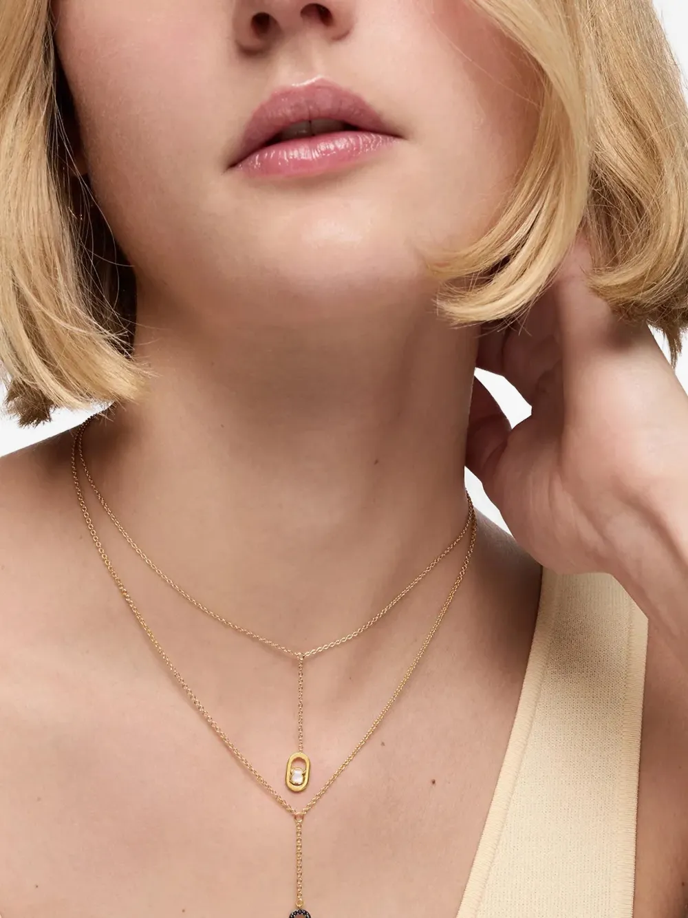  Tous Bear-pendant Necklaces - Gold 