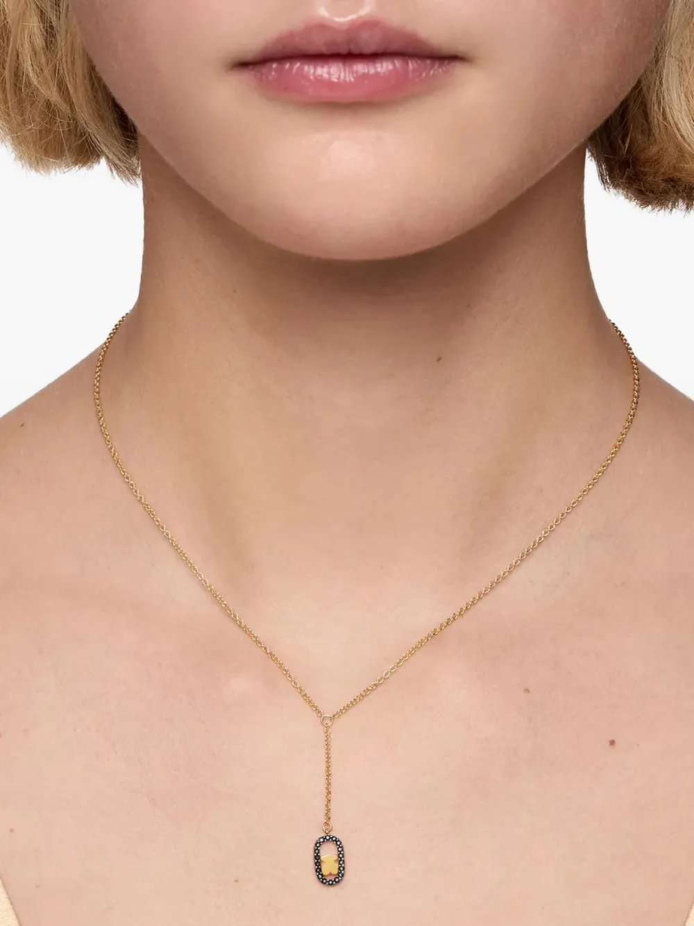  Tous Bear-pendant Necklaces - Gold 