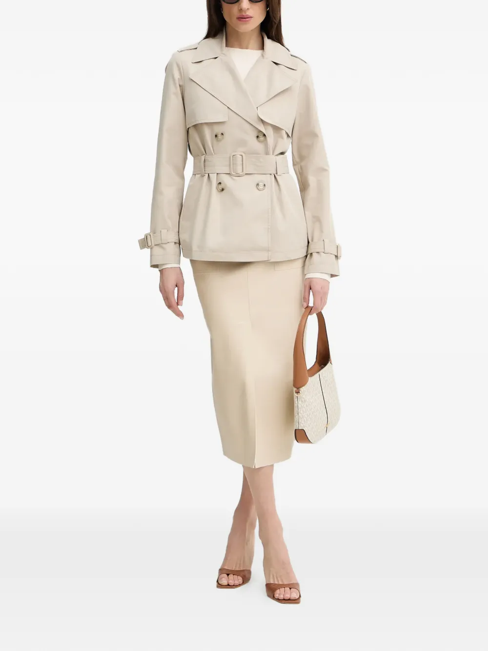  Silvian Heach Double-breasted Jacket - Neutrals 