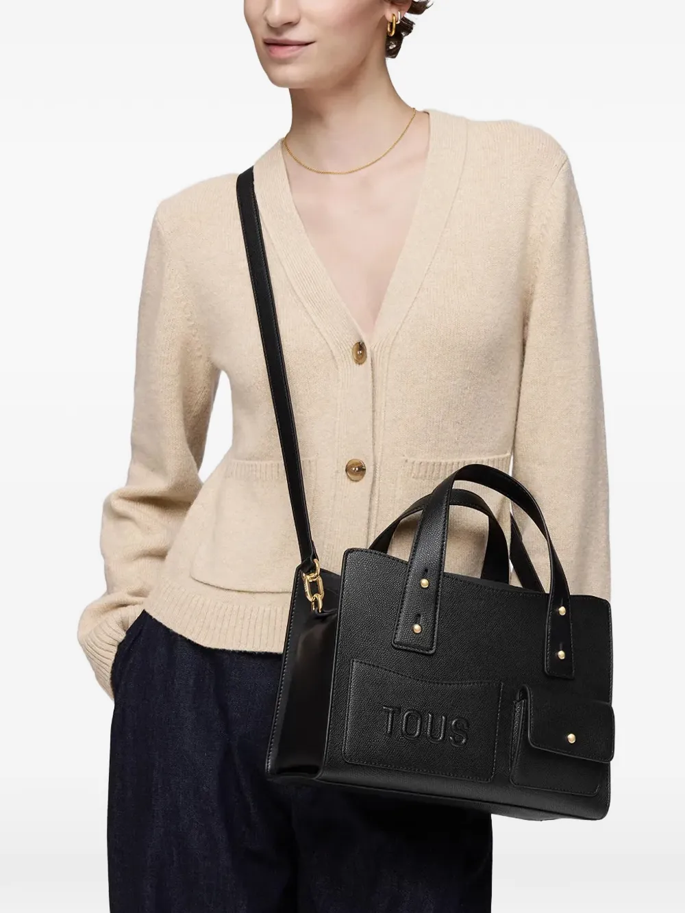  Tous Medium Back To Basics Tote Bag - Black 