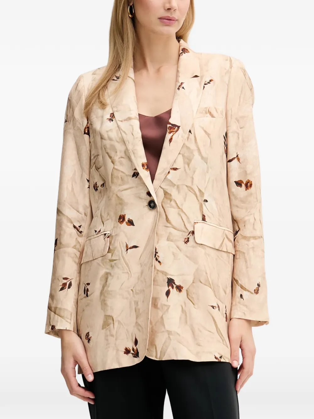 Silvian Heach floral-print blazer - Toni neutri