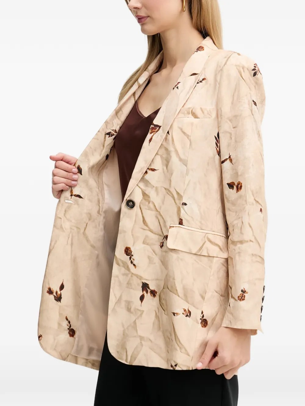 Silvian Heach Blazer met bloemenprint Beige