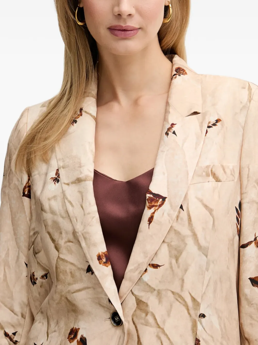 Silvian Heach Blazer met bloemenprint Beige