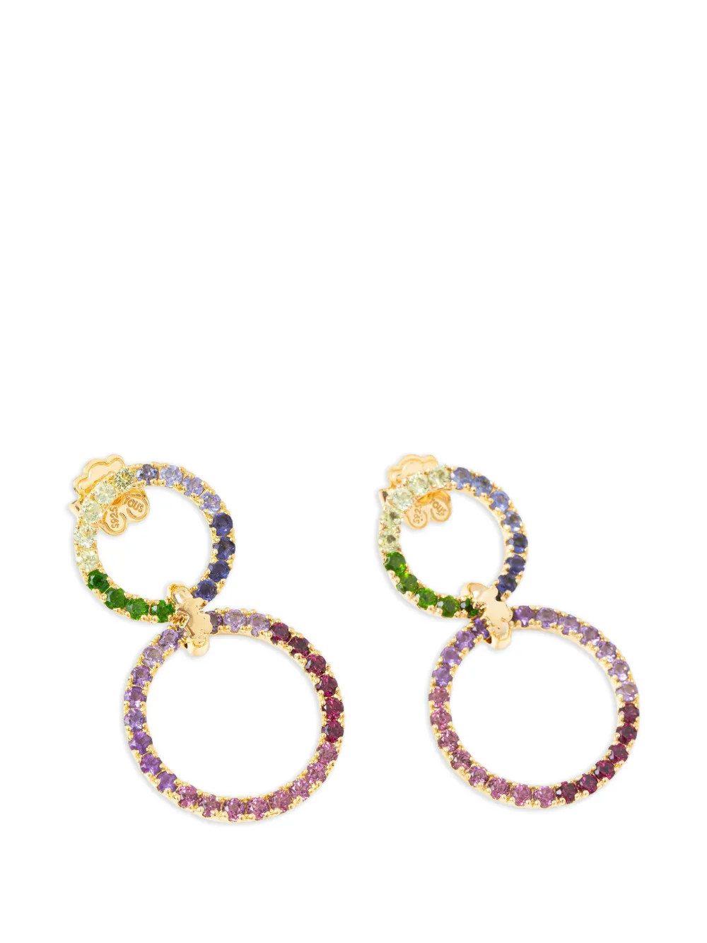 TOUS bear-embellishment earrings - Oro