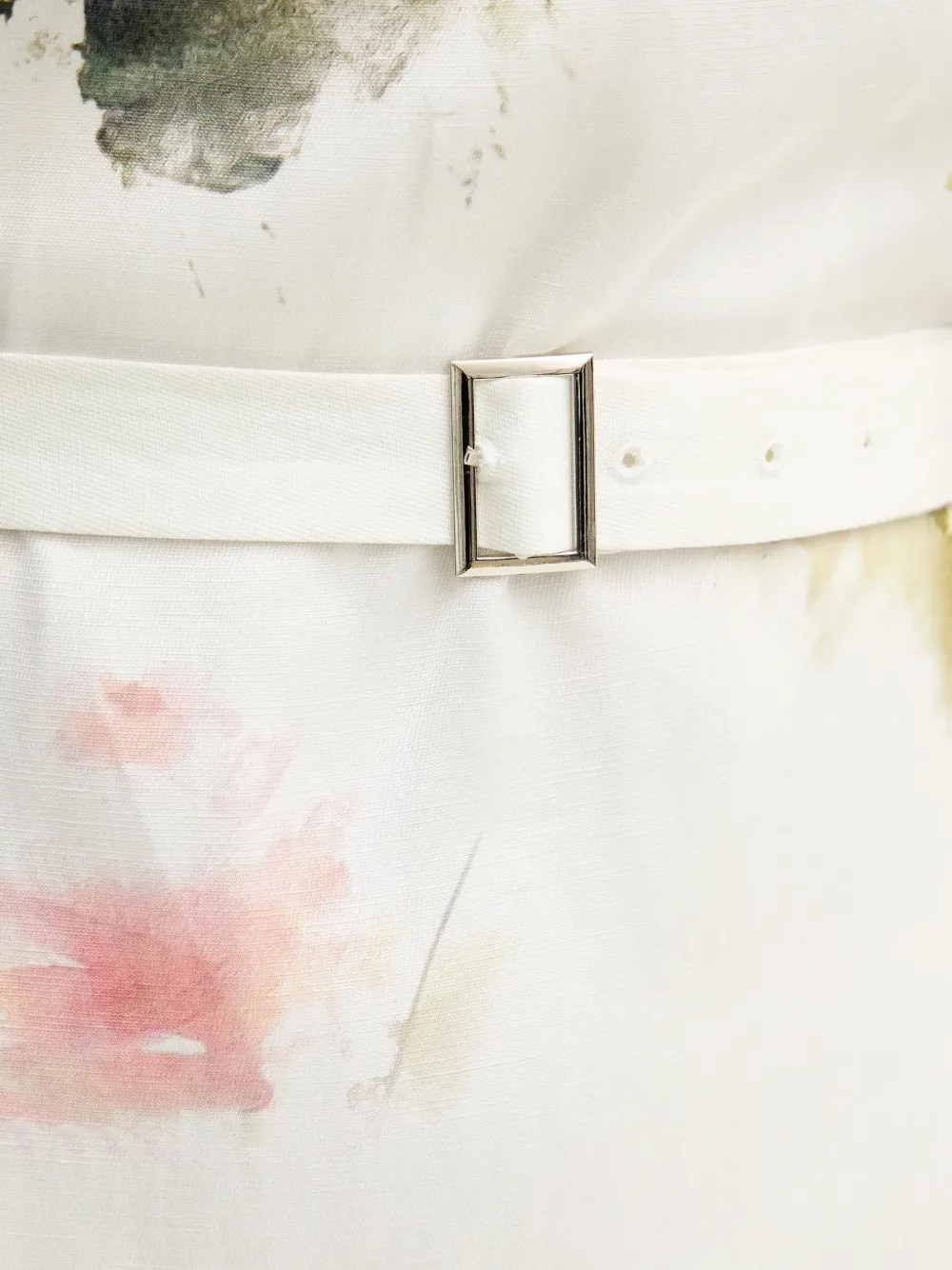 Silvian Heach Midi-jurk met bloemenprint Wit