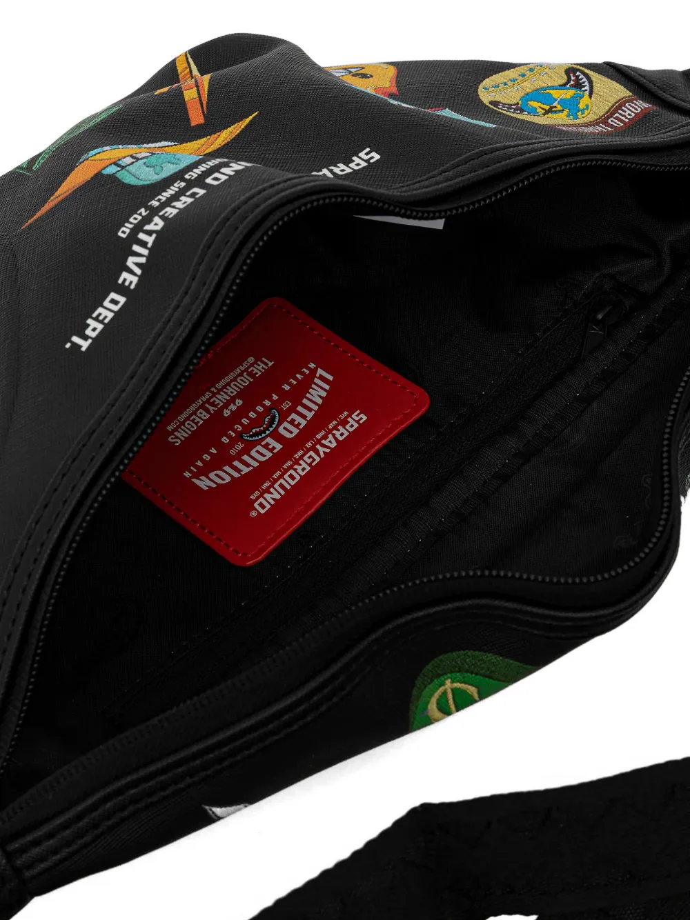  Sprayground Graphic-print Belt Bag - Black 