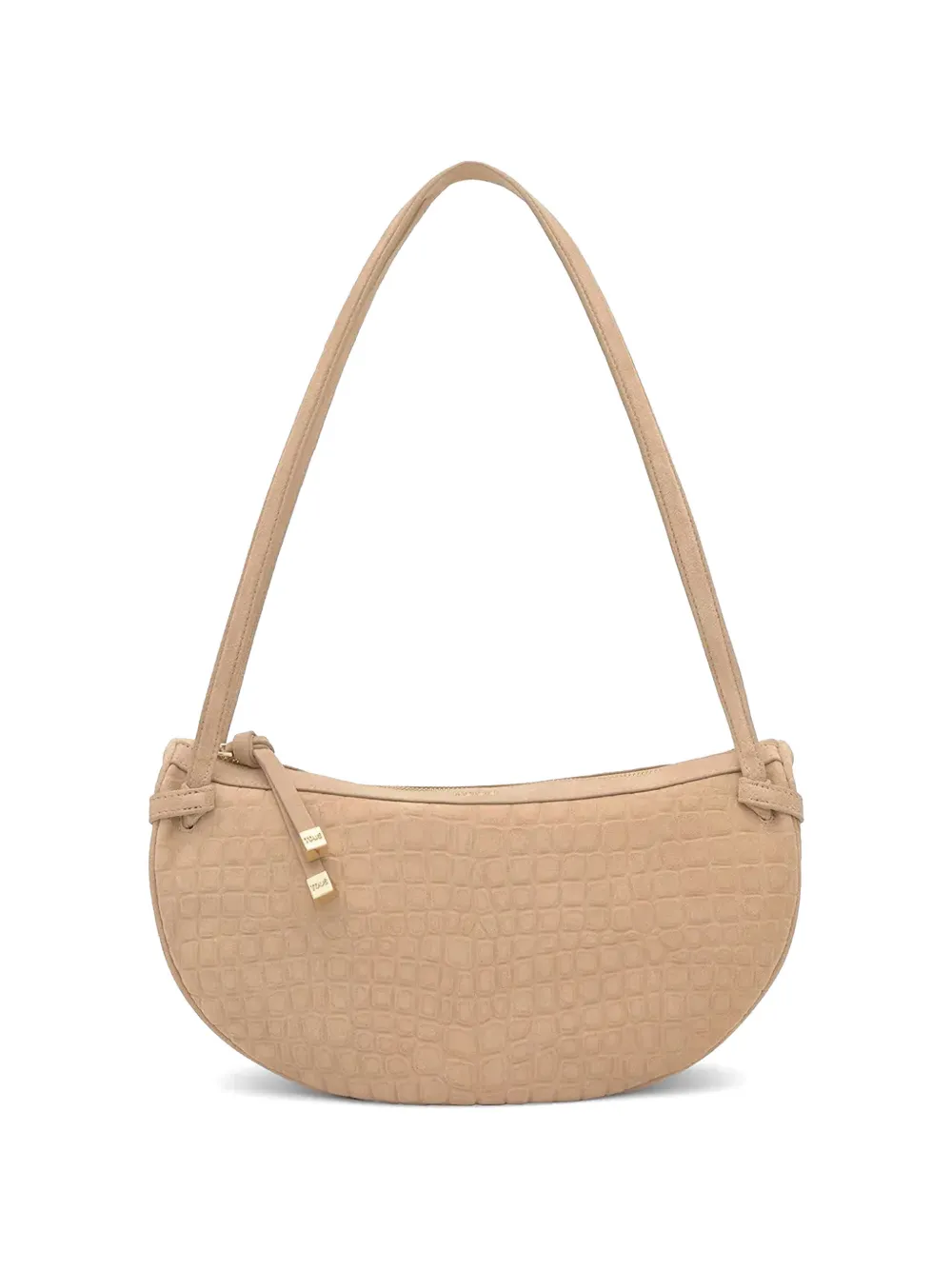 TOUS Halfmoon embossed shoulder bag - Toni neutri