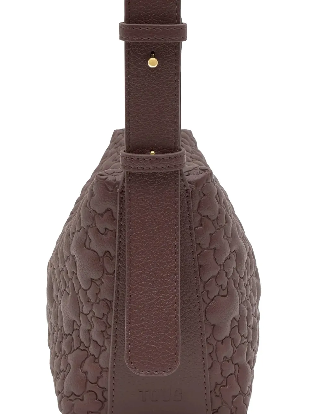  Tous Puffy Bear Embossed Crossbody Bag - Brown 