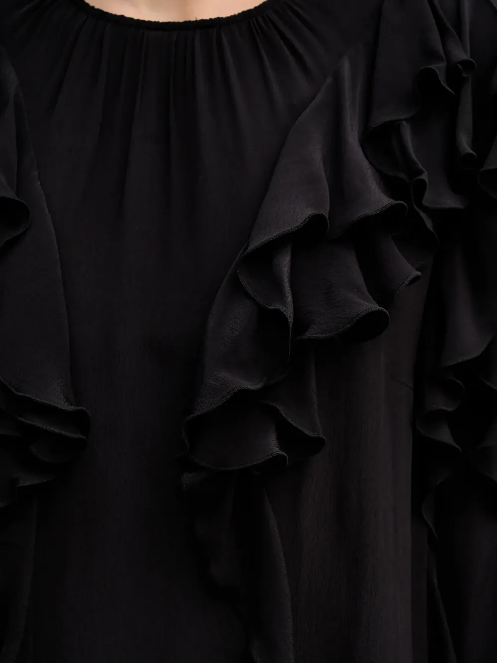 Sisley Shirt met ruches Zwart