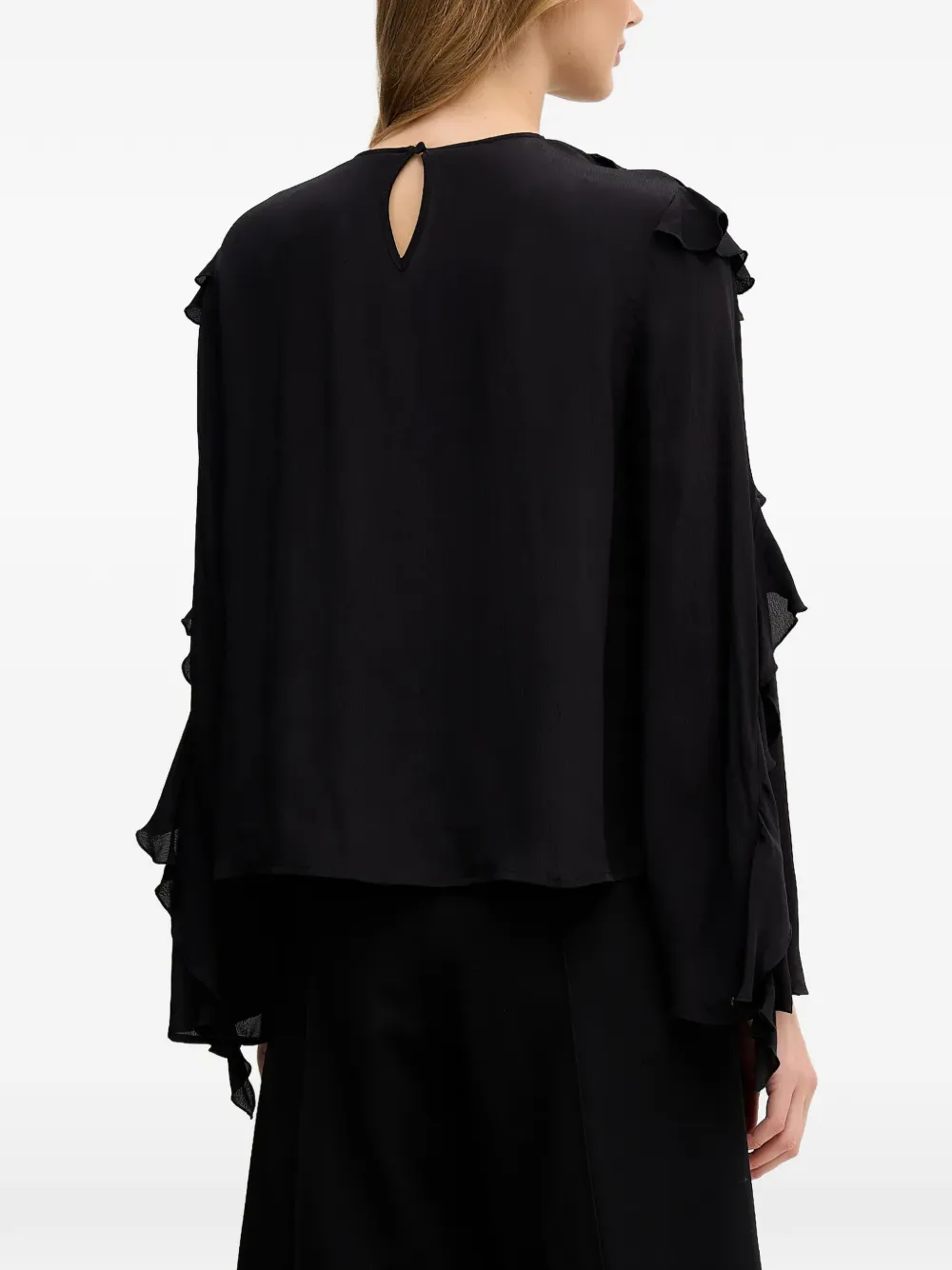  Sisley Ruffled Blouse - Black 
