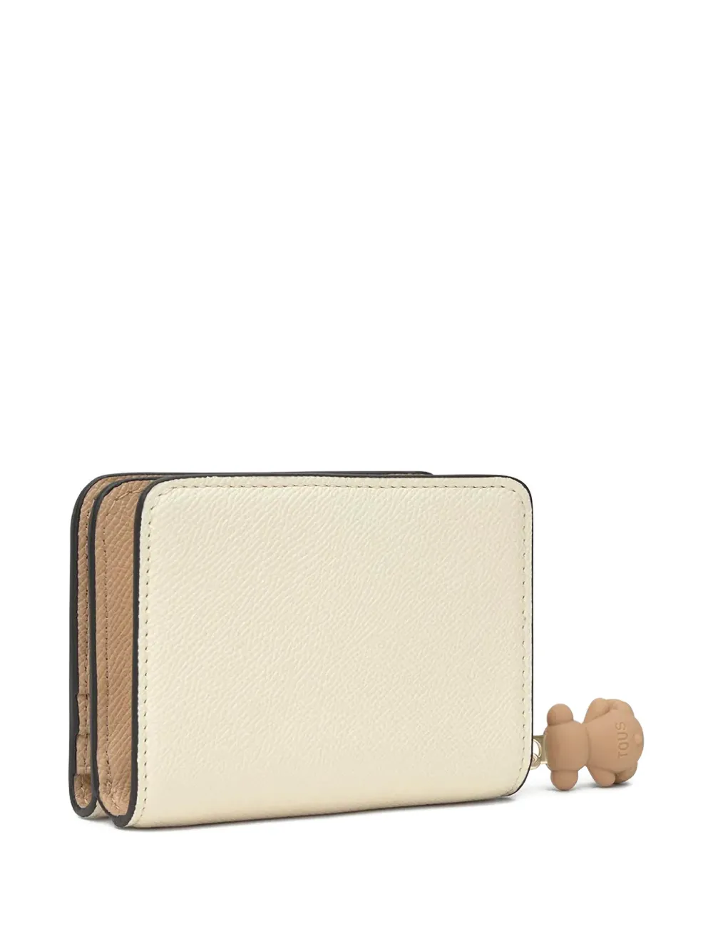  Tous Medium Doble Audree Bear-charm Zip Wallet - Neutrals 