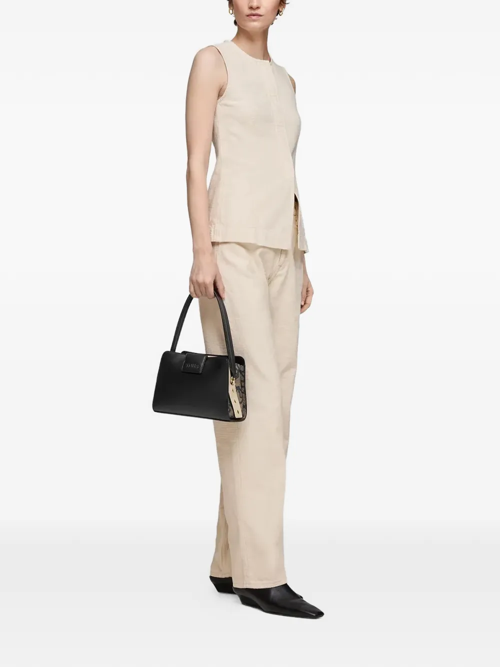  Tous Logo-embossed Shoulder Bag - Black 