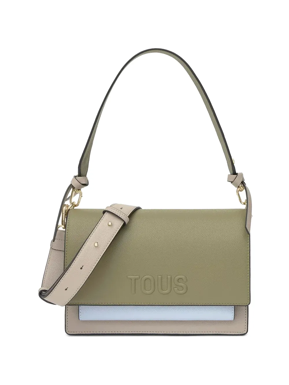 TOUS embossed strap satchel - Verde