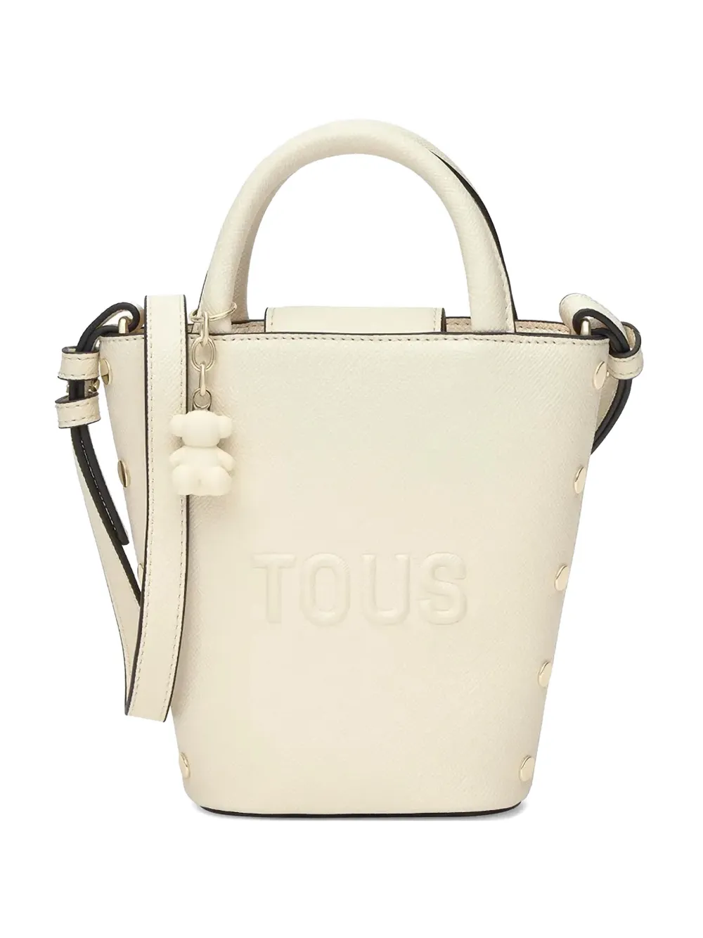 Tous Stud Charm Cross Body Bag In Neutral