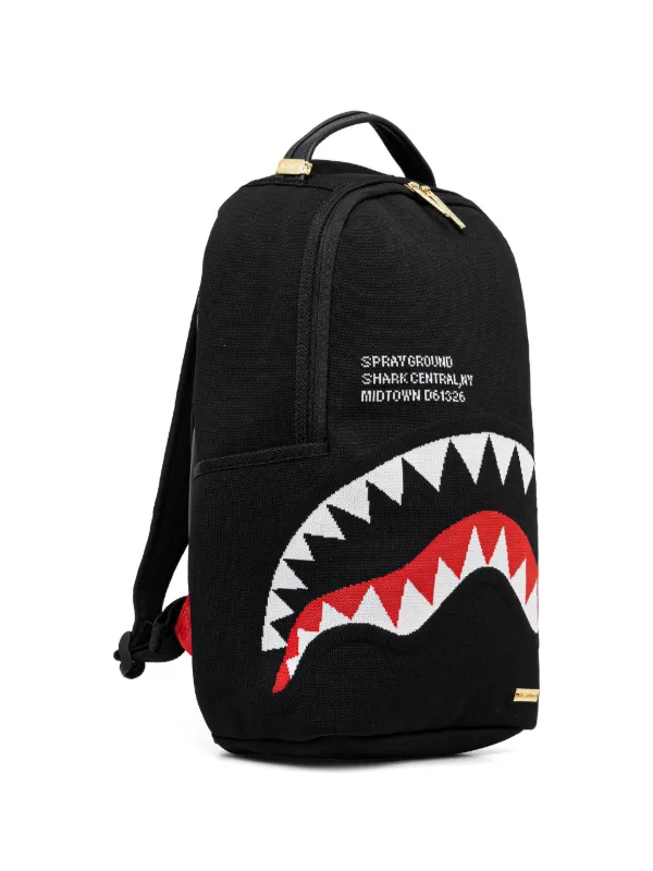 Sprayground shark-graphic Backpack | Black | FARFETCH