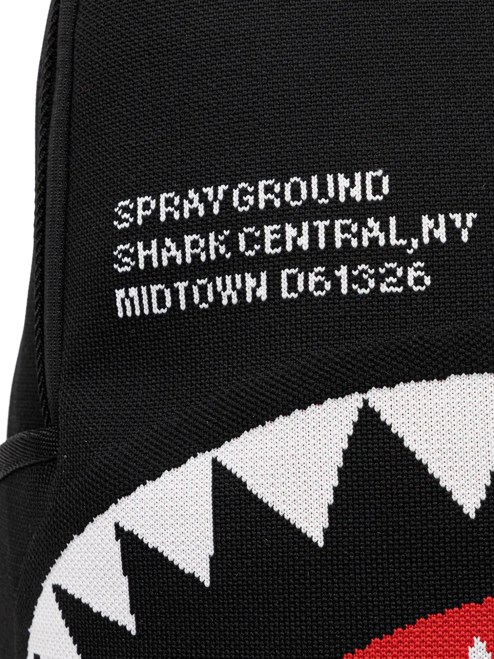  Sprayground Shark-graphic Backpack - Black 