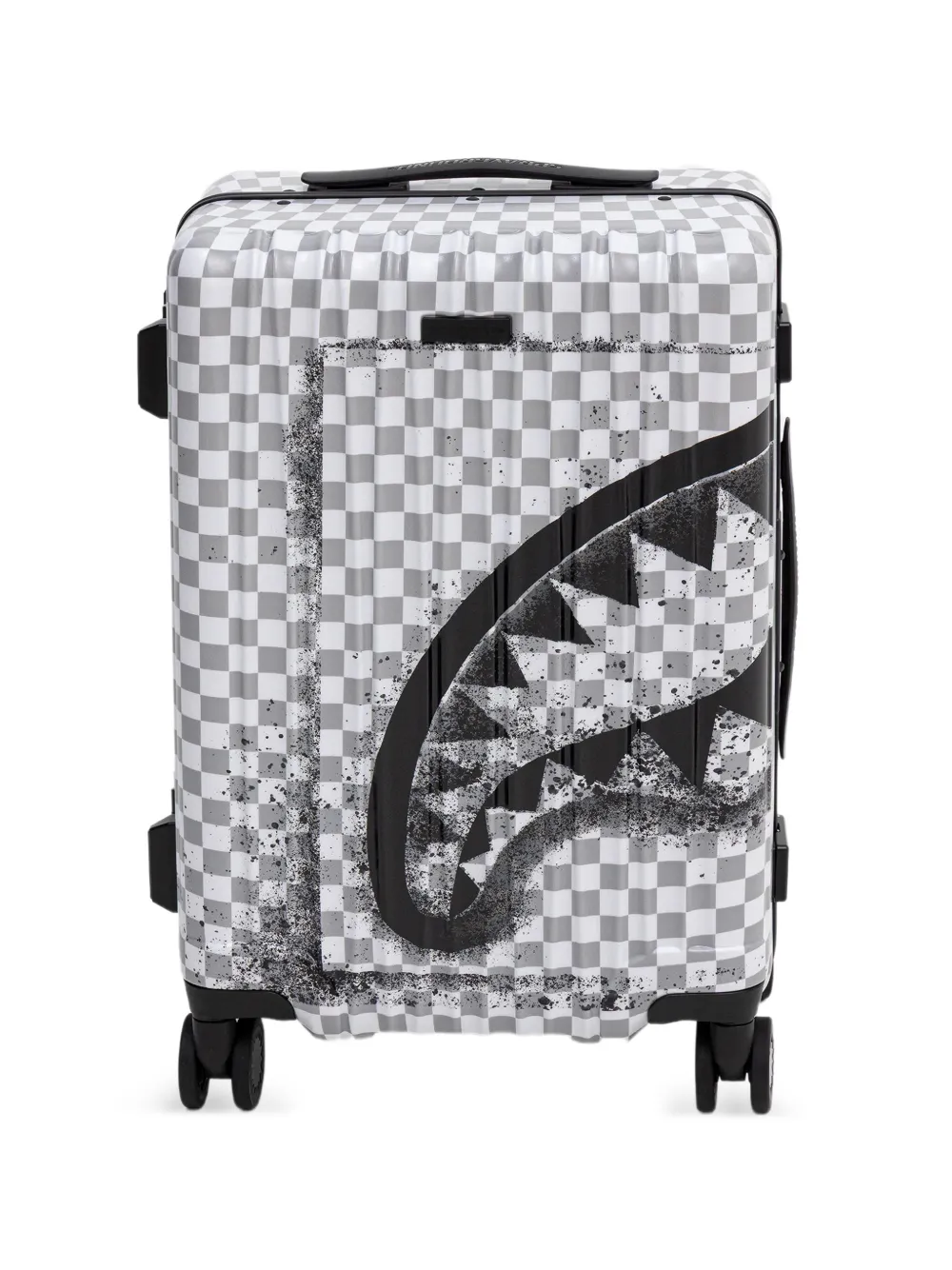 Sprayground Storm Fade Checkerboard Shark Luggage In Multi