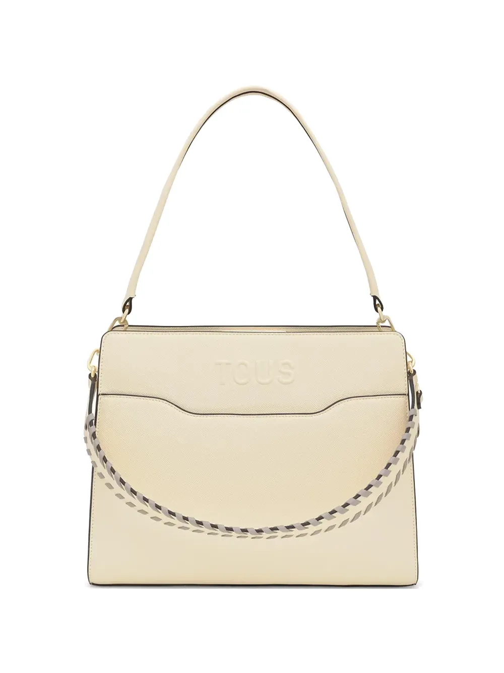 TOUS logo-embossed tote bag - Toni neutri