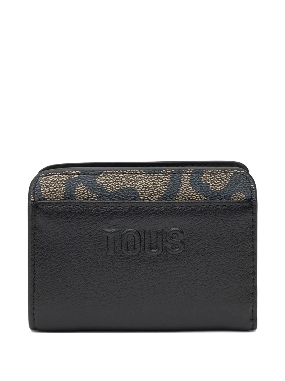 TOUS embossed zip wallet - Nero