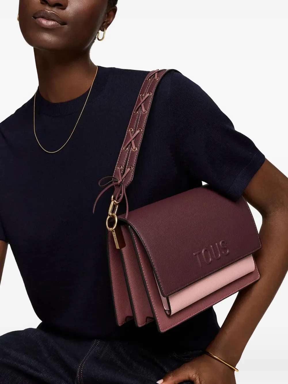  Tous Embossed Cross Body Bag - Red 