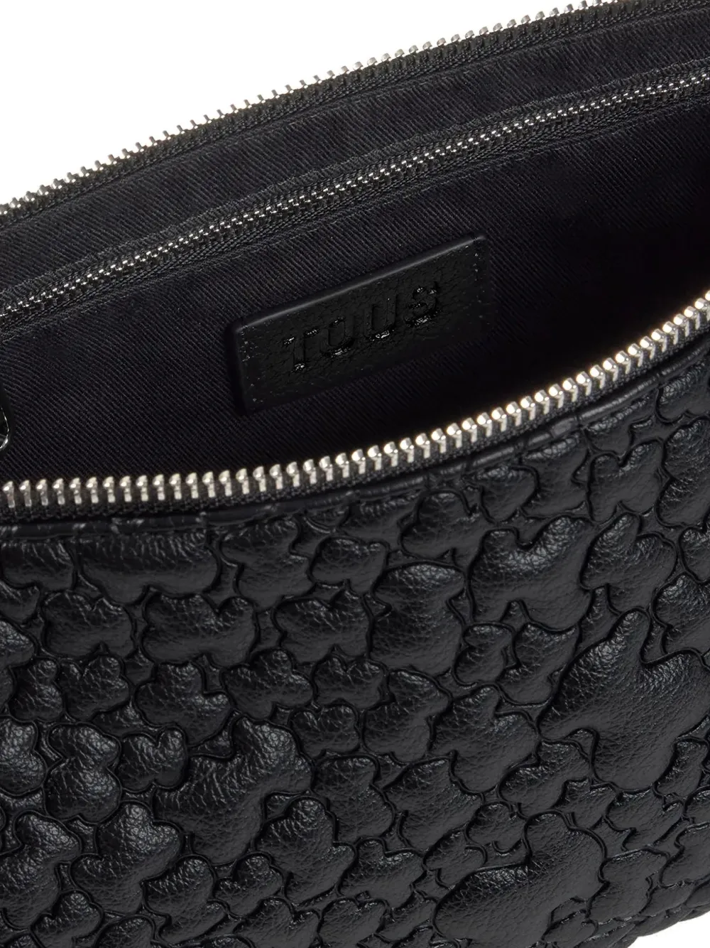 Bear-Embossed Cross Body Bag
