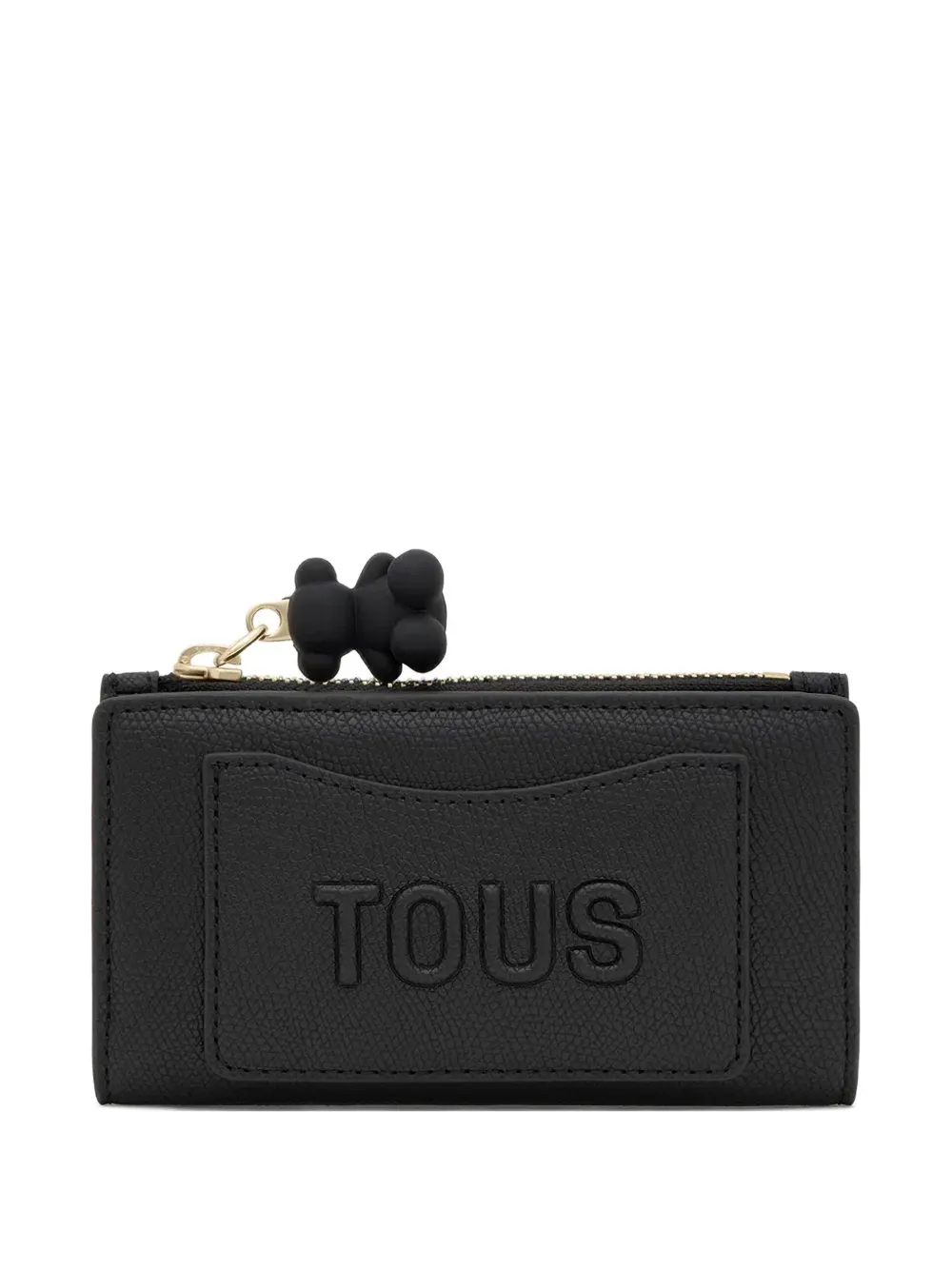 TOUS small Back To Basics bear zip wallet - Nero