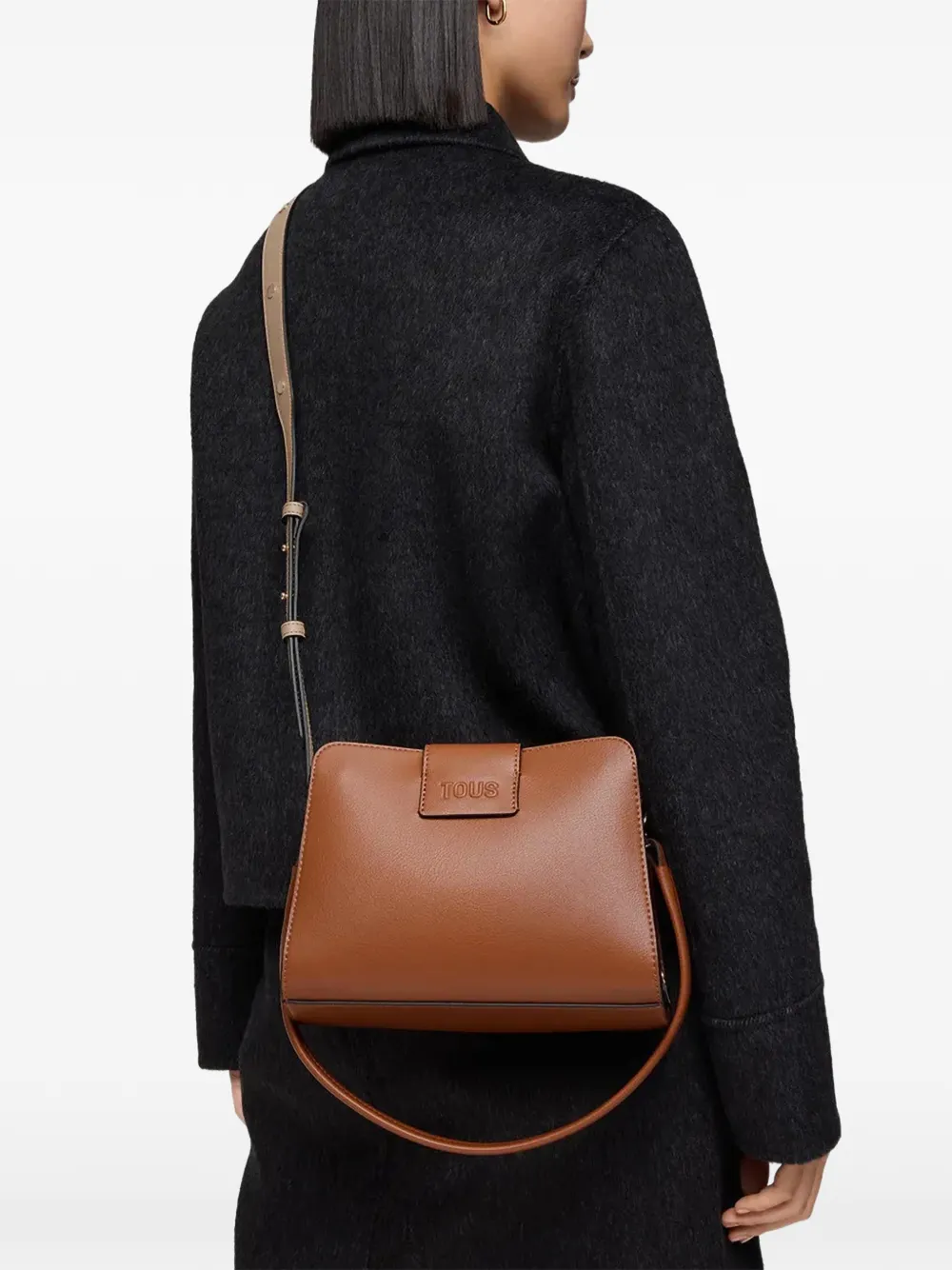 Tous Small Kaos Icon Embossed Shoulder Bag - Brown 