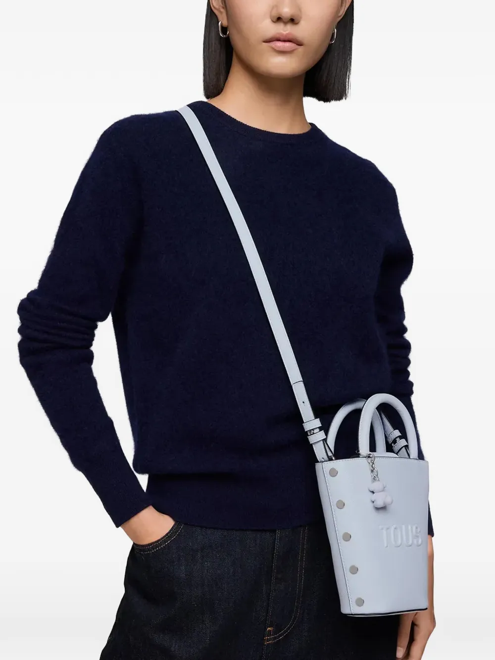  Tous Logo-debossed Tote Bag - Blue 