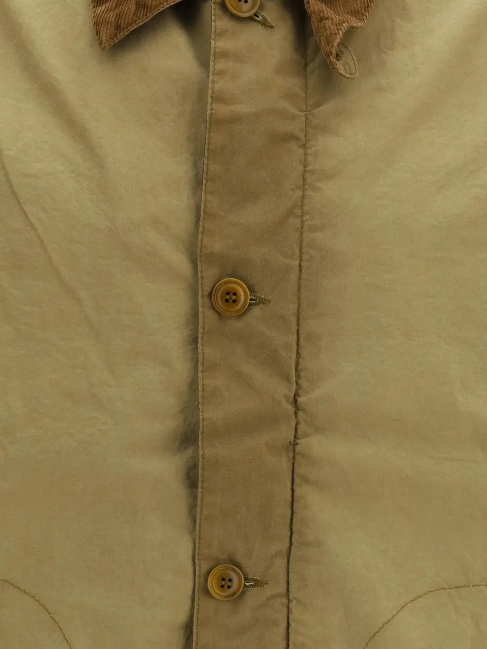 Barbour International Troon jack met ribfluwelen kraag Groen