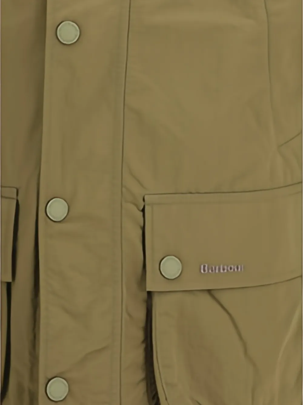 Barbour Ashby jack met knoopzak Groen