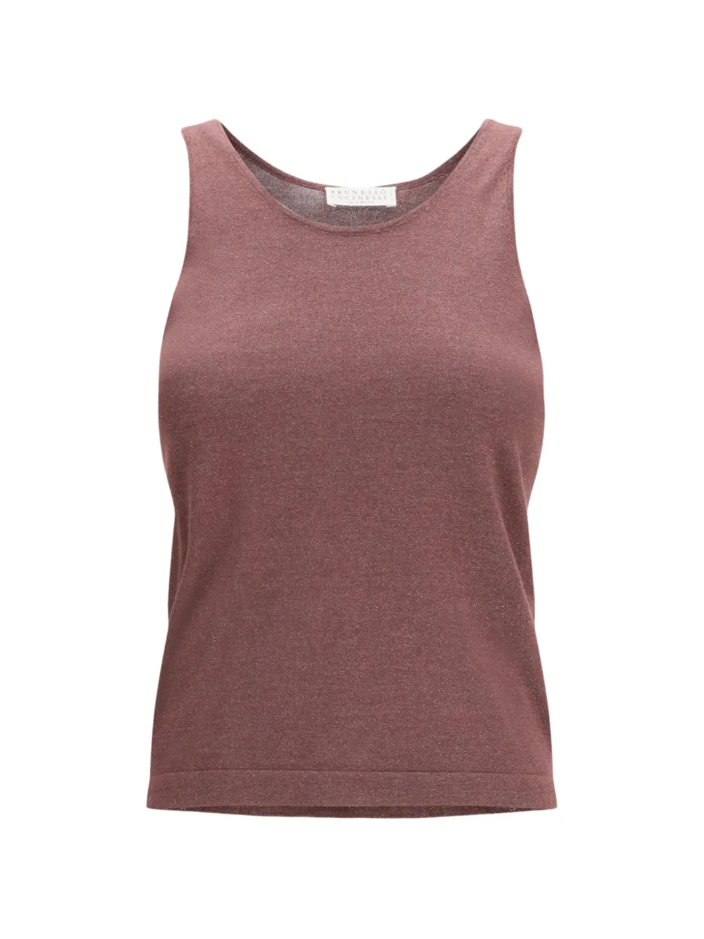 Brunello Cucinelli scoop-neck tank top - Rosa