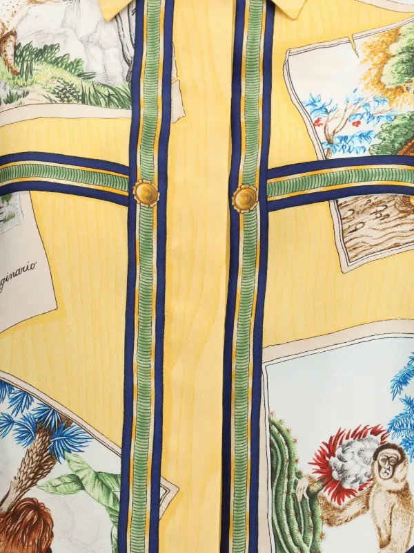 Gucci button-up Shirt | Yellow | FARFETCH
