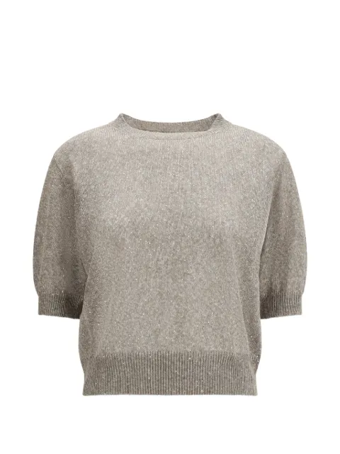 Brunello Cucinelli sequin-embellished T-shirt