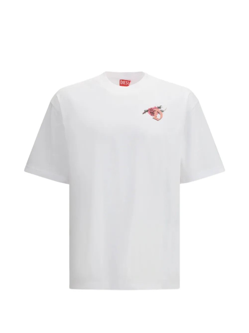 Diesel floral-print T-shirt - Bianco