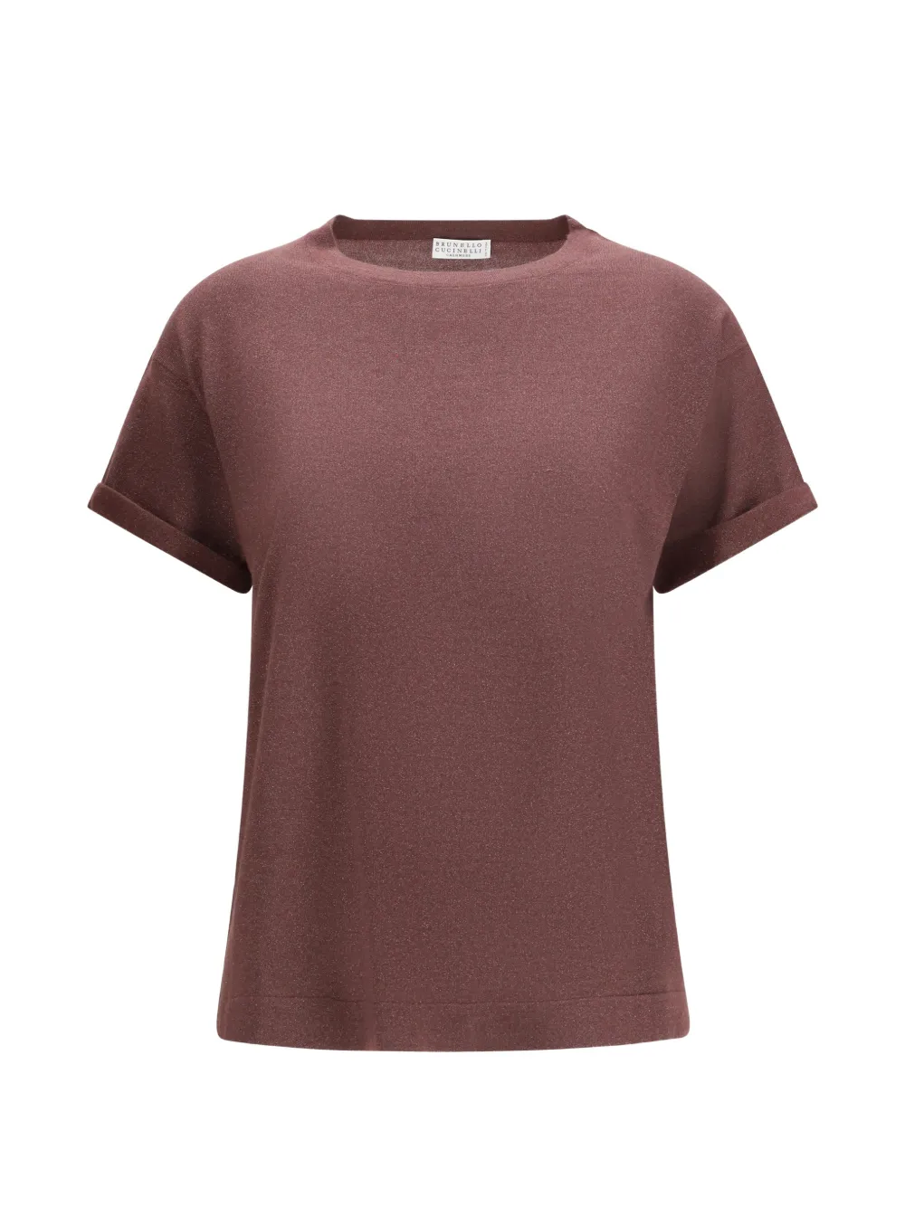 Brunello Cucinelli rolled-sleeve T-shirt - Marrone
