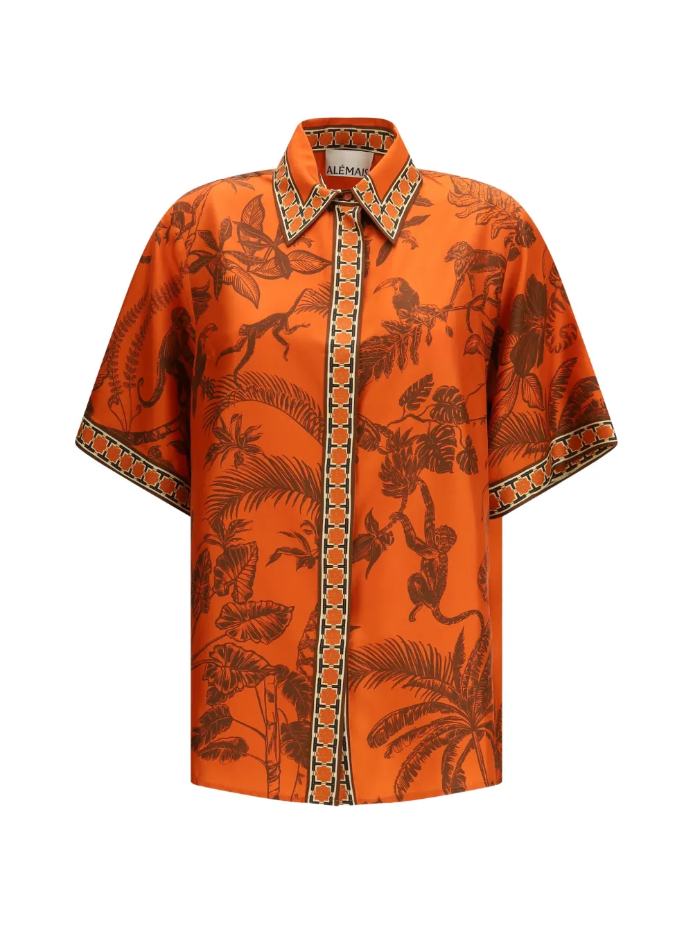 ALEMAIS monkey-print shirt - Arancione