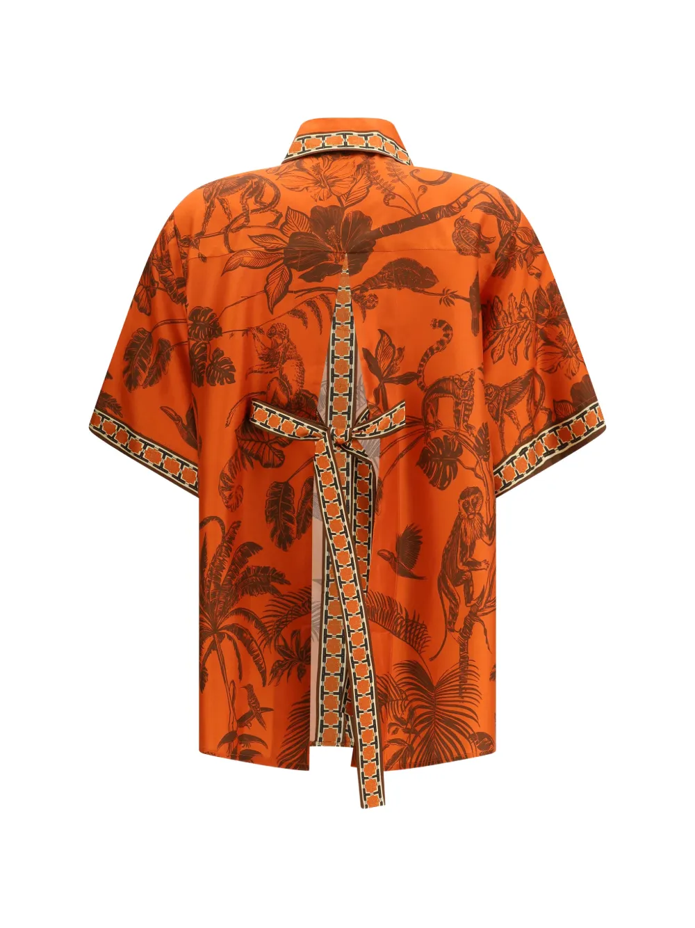 ALEMAIS Shirt met aapprint Oranje