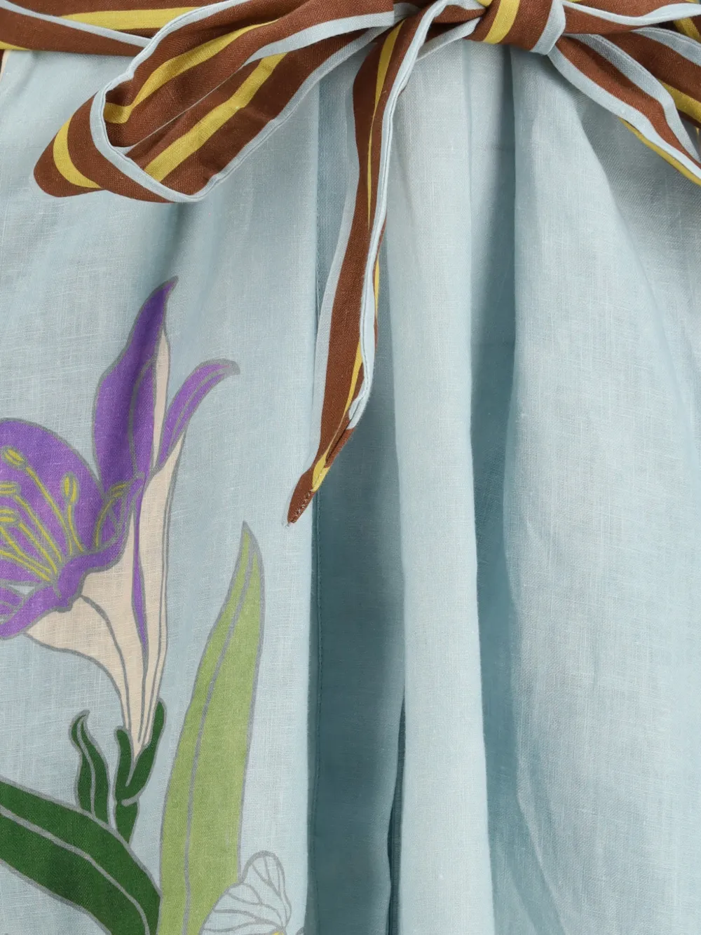 ALEMAIS Midi-jurk met bloemenprint Blauw