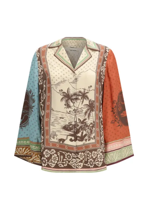 ALEMAIS Alberta graphic-print shirt