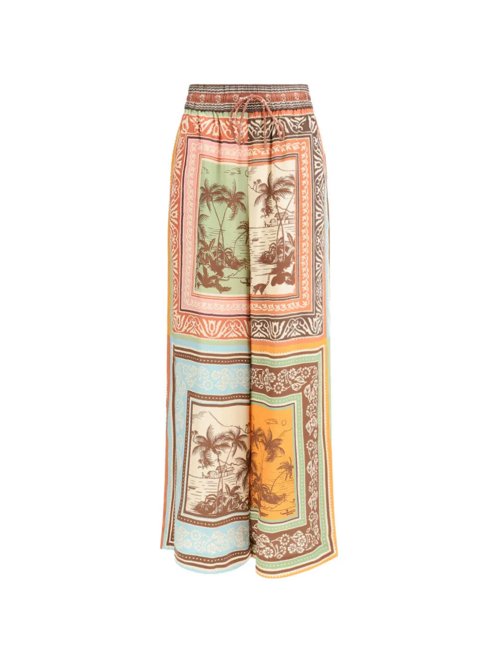 ALEMAIS Alberta palazzo pants - Marrone